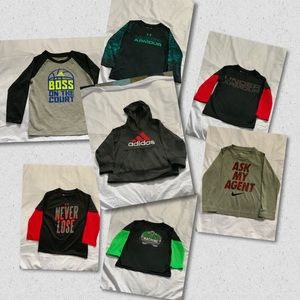 Lot of 7-Under Armour, Adidas, Nike Tops